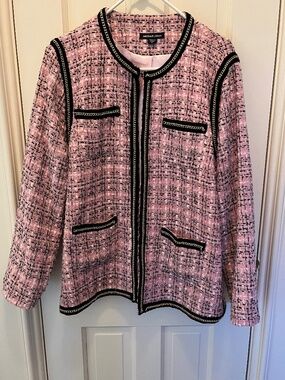 Michael Simon Pink Tweed Jacket XL